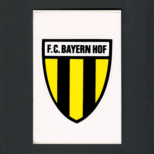 Aufkleber F.C. BAYERN HOF (ca. 7x8cm)