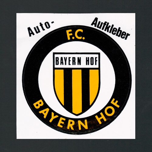 Autoaufkleber F.C. BAYERN HOF (Durchmesser ca. 10cm)