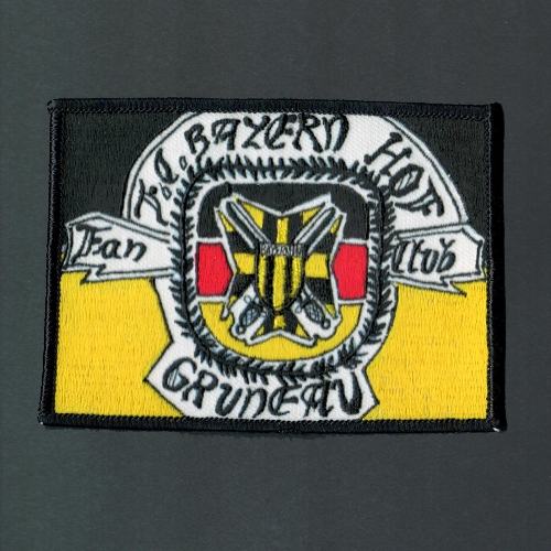 Aufnäher des Fanclubs Gelb-Schwarz, Leihgabe von Horst Geusser