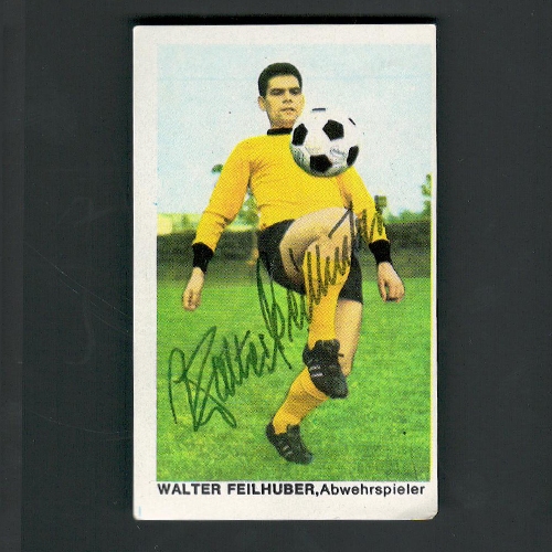 BUNDESLIGA-ASSE 1968 430 WALTER FEILHUBER (FC Bayern Hof), Abwehrspieler Geb. 5. 4. 1936 SICKER-VERLAG GMBH FRANKFURT/M.
