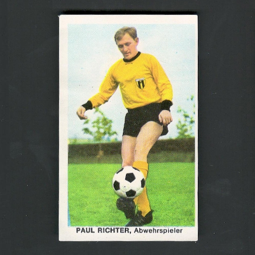 BUNDESLIGA-ASSE 1968 441 PAUL RICHTER (FC Bayern Hof), Abwehrspieler Geb. 5. 11. 1934 SICKER-VERLAG GMBH FRANKFURT/M.