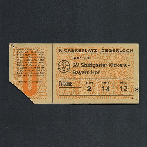 2. Bundesliga 1977/78: Stuttgarter Kickers – FC Bayern Hof; Leihgabe von Helmut Michael