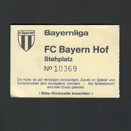 Grüne Au: Bayernliga Stehplatz