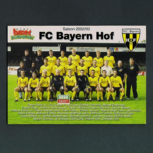 Mannschaftspostkarte Saison 2002/03